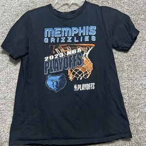NBA Youth Short Sleeve Tee Shirt Memphis Grizzlies 2023 NBA Playoffs Large 14/16